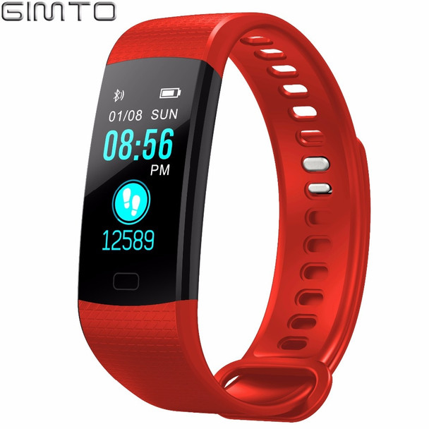 GIMTO Bluetooth Sport Smart Bracelet Women Men Children Digital Watch Waterproof Clock Heart Rate Blood Pressure For Android iOS
