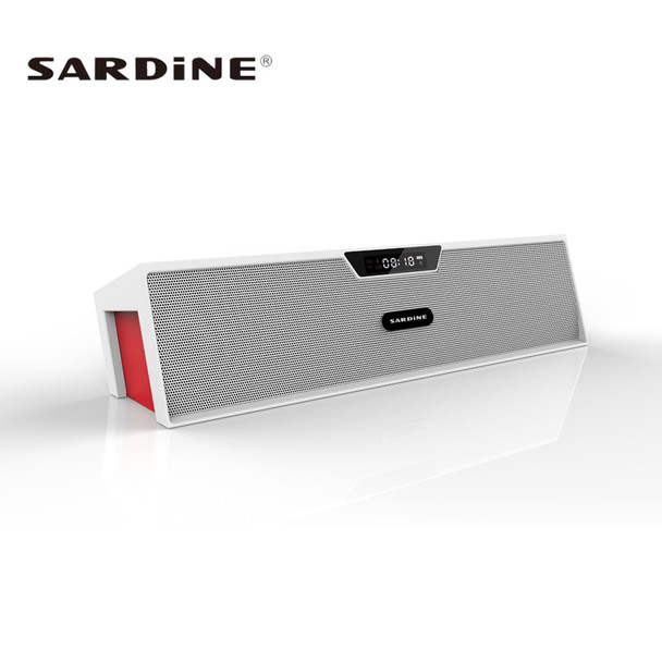 Sardine SDY019 Portable Wireless Bluetooth Speakers with LED Screen Heavy Bass MP3 Music Player Support FM Radio/TF/AUX In/Clock