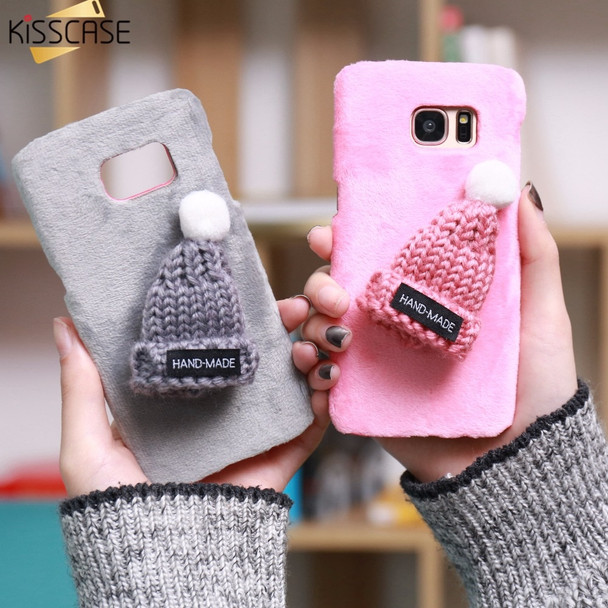 KISSCASE Case For Samsung Galaxy S7 S7 Edge S6 S6 Edge Phone Case 3D Cute Lovely Christmas Cap Cartoon Back Cover for S8 S8 Plus