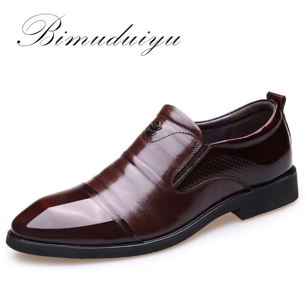 Imported Luxury brand New Men Dress Slip-on Black/Brown Oxford Shoes Genuine Leather Business Casual Breathable Shoes Flats