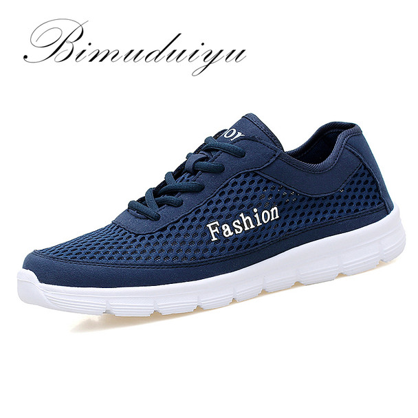 Imported Size 38-48 Mens Fashion Comfortable Breathable Mesh Shoes Lightweight Casual Nets Cool Flats Tenis Masculino Adulto