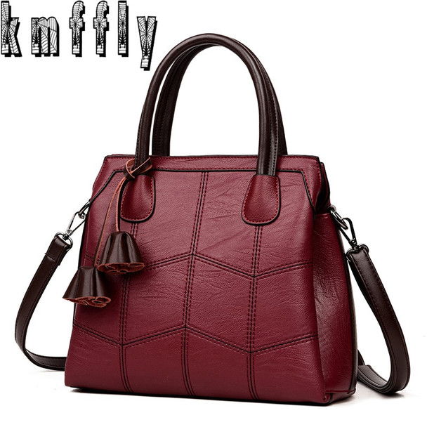 KMFFLY Brand Women Bags 2018 Fashion Leather Bags Women Handbags High Quality Luxury Brand Shoulder Bags Ladies Sac A Main