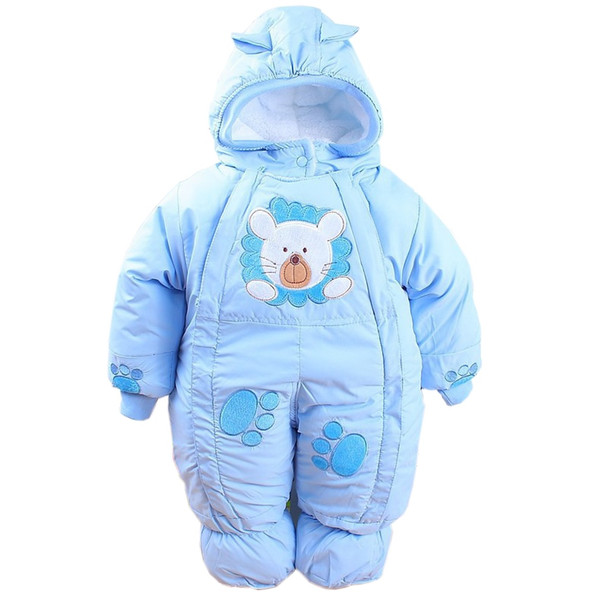 Autumn &amp; Winter Newborn Infant Baby Clothes Fleece Animal Style Clothing Romper Baby Clothes Cotton-padded Overalls CL0437