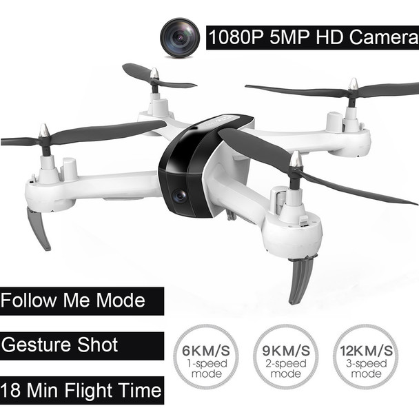 HR SH7 RC Helicopter 1080P 5MP Geature Selfie Drone With Camera HD WIFI FPV Long Flight Time Follow Me RC Quadcopter with Camera