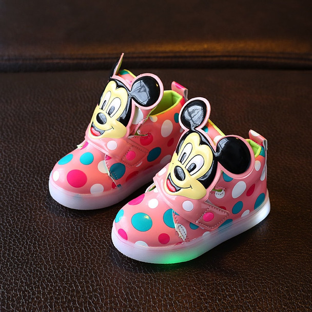Spring/Autumn Hook&amp;Loop baby casual shoes high quality dots baby boots fashionable boys girls shoes Lovely infant tennis