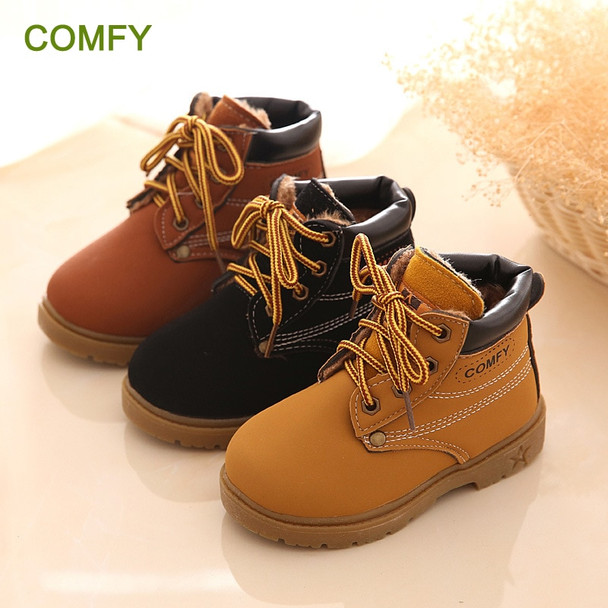 New Fashion Winter Baby Boots Boys And Girls Calzado Botas Ninas 2015 Infant Girl Winter Leather Boots Baby Warm Snow Boots