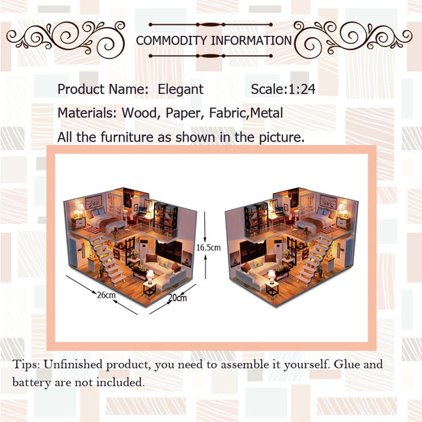 Assemble  DIY Wooden House Toy Wooden Miniatura Doll Houses Miniature Dollhouse toys With Furniture LED Lights Birthday Gift Assemble  DIY Wooden House Toy Wooden Miniatura Doll Houses Miniature Dollhouse toys With Furniture LED Lights Birthday Gift