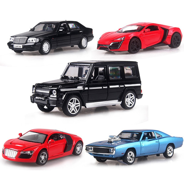 4 color 1:32 Scale 16CM Alloy Cars  S320 W140 car Pull Back Diecast Model Toy with sound light Collection Gift toy Boys Kids