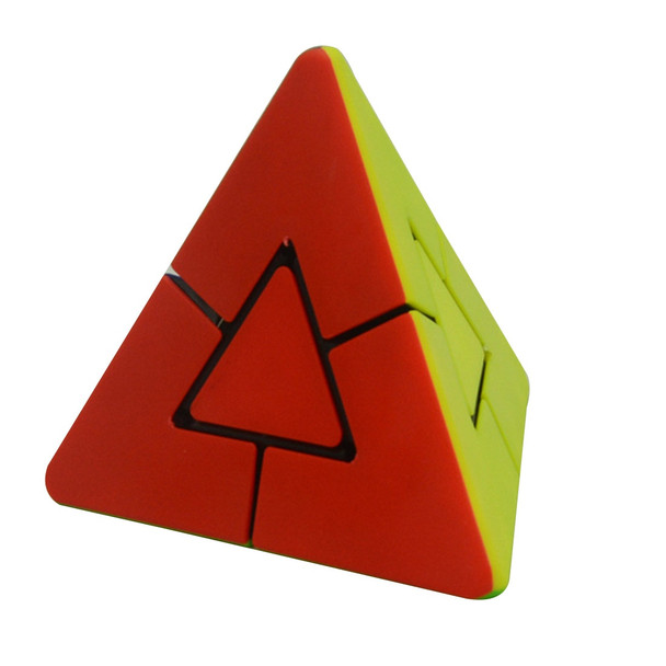 Lefang 2x2 Strange Shape Pyramid Magic Cube Brain Teaser Puzzle Cube Educational Toy