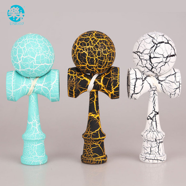 High quality wooden kendama toys best wooden toy for kids outdoor sport ball colorful kendama Crack paint