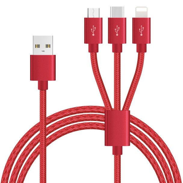 3 in 1 Micro USB Cable 2A Fast Charging Data Sync Quick Charger For Lightning iOS iPhone Mobile Phone Type C Cable For xiaomi