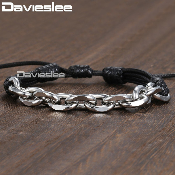 Shrimp Cross Charm Bracelet for Men Women Lava Bead Stainless Steel Cable Chain Double Layer Bracelet DLBF08AB