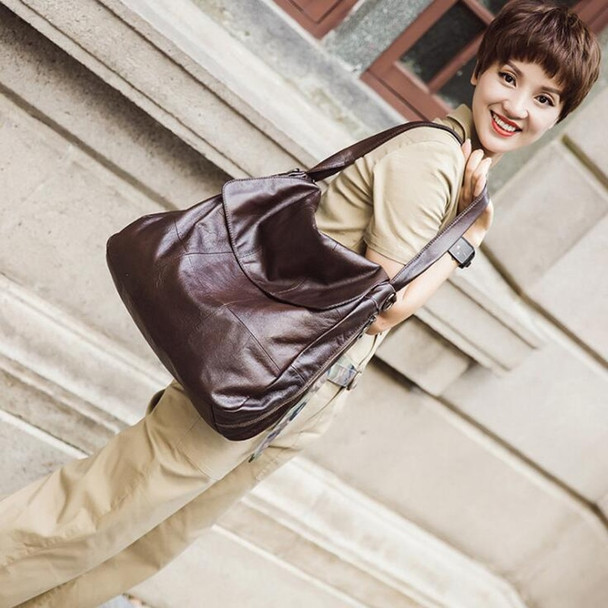 Women Genuine Leather Handbags Women Soft Messenger Bags Designer Crossbody Bag Women Big Tote Bag Ladies Vintage Shoulder Bag
