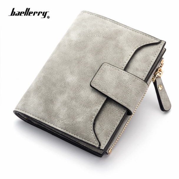 Fashion Lady Letter Wallet Zipper Short Clutch Solid Vintage Matte Women Wallet Fashion Small Female Purse Short Purse