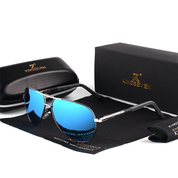 KINGSEVEN Aluminum Magnesium Men's Sunglasses Polarized Men Coating Mirror Glasses K725