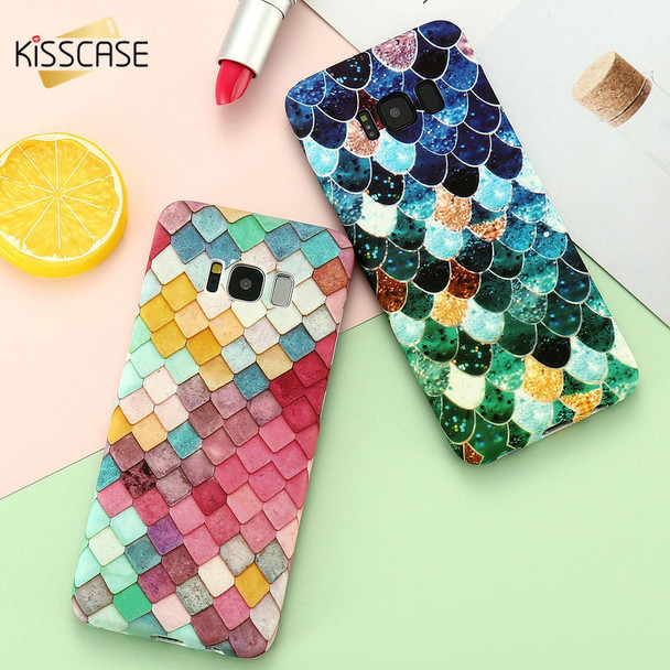 KISSCASE Squama Phone Case For Samsung Galaxy Note 8 S8 Plus S7 Edge A5 A3 2017 Girly Patterned Design Cover For Huawei P10 Plus