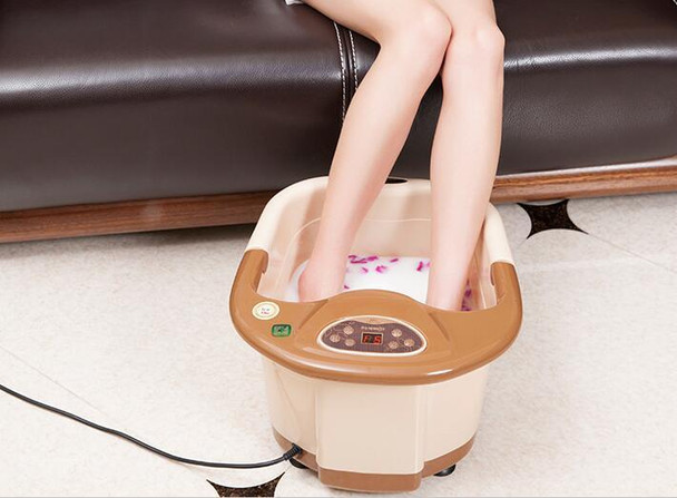 Automatic Electric Foot Spa Device Footbath Machine Constant Temp Foot Massage Heating Roller Massager Safe Bucket Basin