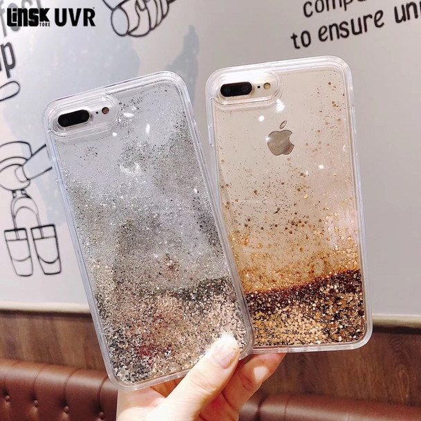 Bling Luxury Transparent Flowing Gold Foil Liquid Phone Case For iphone 6S 6 7 8 plus X XS MAX XR Quicksand Cover Capa Fundas