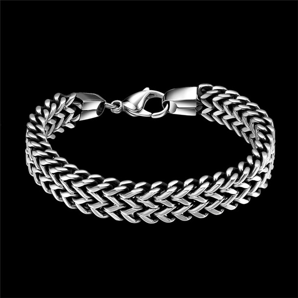 316L Stainless Steel Bracelet Men Luxury Mens Charms Bracelets Vintage Fashion Jewelry Chain Cuban Link Bracelet Male pulseira