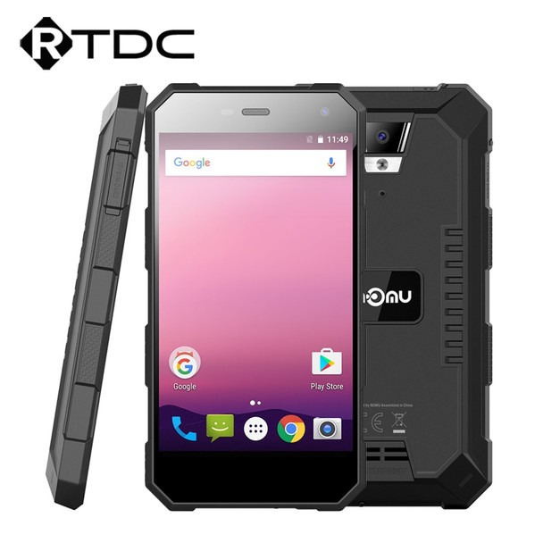 Original Nomu S10 Pro IP68 Waterproof Mobile Phone 5000mAh MTK6737T Quad Core Android 7.0 5.0"HD 8.0MP 3GB RAM 32GB Quick Charge
