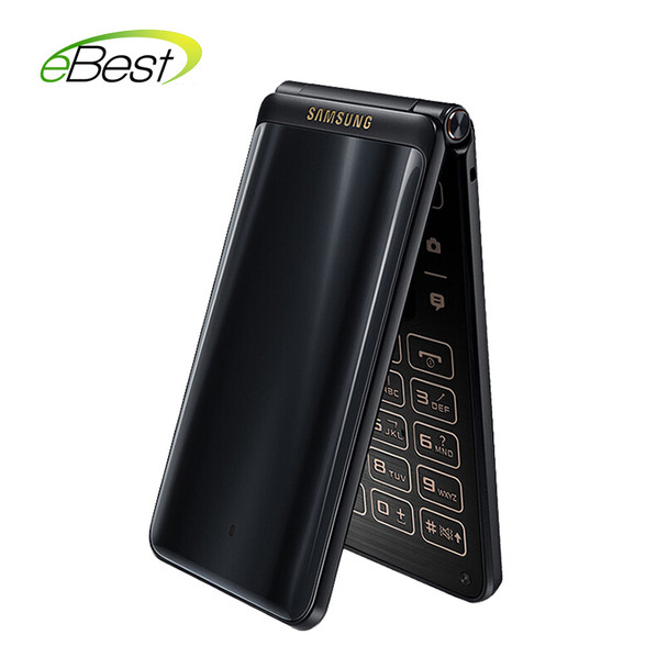 Original Samsung Galaxy Folder 2 G1650 business Flip SmartPhone Quad Core Dual SIM 16GB ROM 2GB RAM 3.8" 4G LTE  Mobile Phone