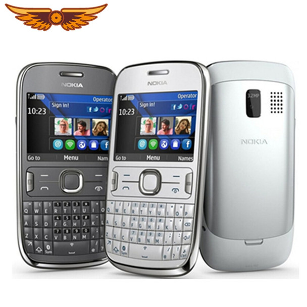 ASHA 302 Original Unlocked Nokia Asha 302 3G network GSM WIFI Bluetooth JAVA 3.15MP Camera Mobile Phone one year warranty