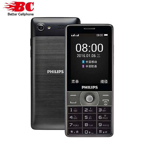 Original Philips E570 keyboard Phone MTK 2.8 inch 3160mAh battery FM Radio support up to 32GB memory card Dual SIM 2G GSM phone