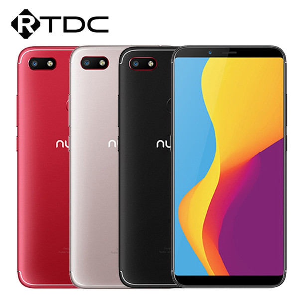 Global ZTE Nubia V18 UI 5.1 Mobile Phone 4GB+64GB 6.01"Snapdragon 625 Octa Core 18:9Full Screen Face ID 4000mAh 13MP Smartphone