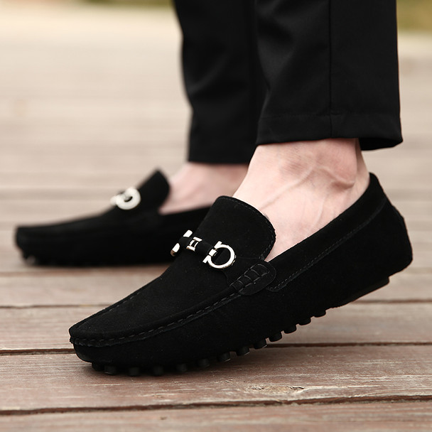 2018 New Young Casual Loafers Shoe Brand Men Shoes Handmade Loafers Slip On Anti-Slip Sneakers With Fur Male Walking Driver Shoe