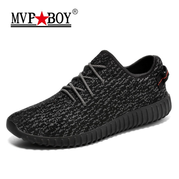 MVP BOY Brand 2018 New Summer Mesh (Air mesh) Men Breathable Loafers Black Shoes Spring Lightweight Fashion Men Casual Shoes
