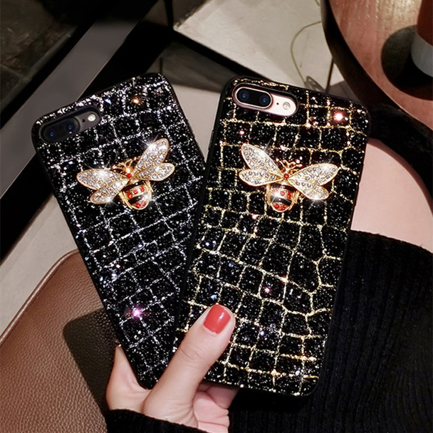 Luxury brand bee diamond glitter bling cute soft case for iphone 5 S 6 7 8 plus X XR MAX cover for Samsung Galaxy S8 S9 note 8 9