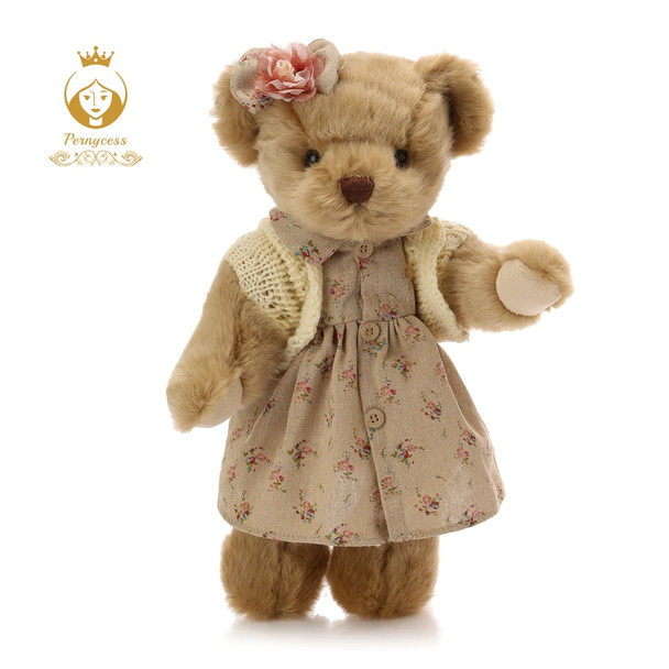 1PCS 30CM cute retro teddy bear plush stuffed toys, plush joint bear doll, kids toys, appease dolls, birthday gift