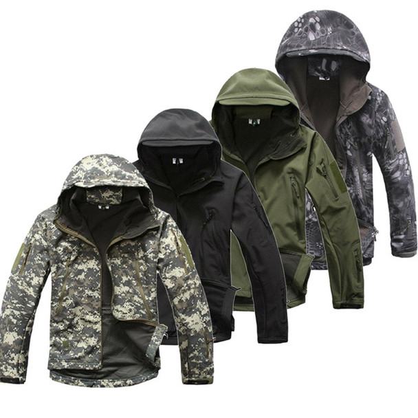mens camo hooded jacket