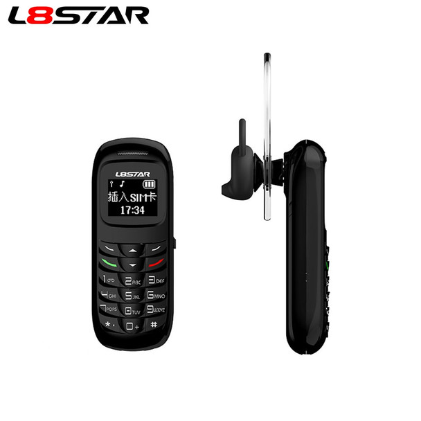 L8Star GTStar BM70 Mini bluetooth handset phone 0.66 inch Unlocked Mini Mobile Phone Bluetooth Earphone Dialer Single SIM Card