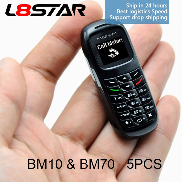 5PCS/LOT BM10 BM70 Huacp Mini Telephone Super Small Mini mobile Phone Voice Bluetooth tws Earphones Wireless Headphone Gtstar
