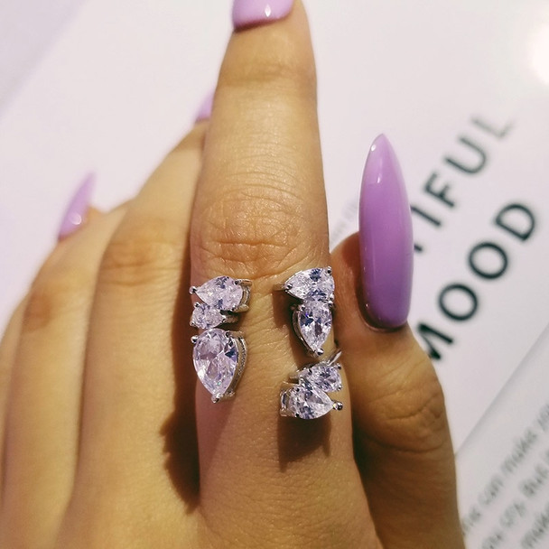 Solid new fashion engagement Women Delicate Real 925 Sterling Silver Ring wedding ring bling elegance luxury sepcial uniqeR4638S
