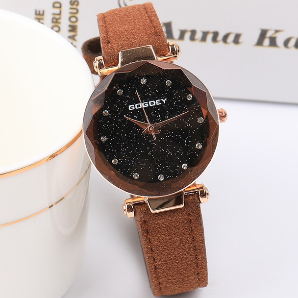 2018 Top Brand Luxury Women Watches Fashion Dress Ladies Watch Rose gold Star dial Design Leather Strap Quartz Watch Clock Women