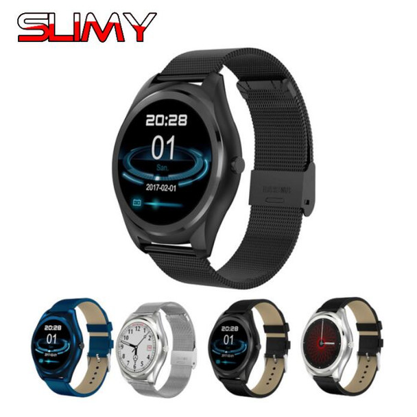 Slimy Smart Watch 1.22 Inch Round Screen Support Sport Heart Rate Monitor Bluetooth Smartwatch For IOS Android PK DM09 K88H KW18