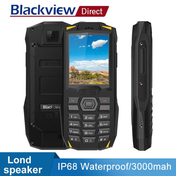 Blackview BV1000 IP68 Waterproof Shockproof Rugged mobile Phone 2.4" FM Tourch Lond speaker 3000mAh 0.3MP Dual SIM GSM Cellphone