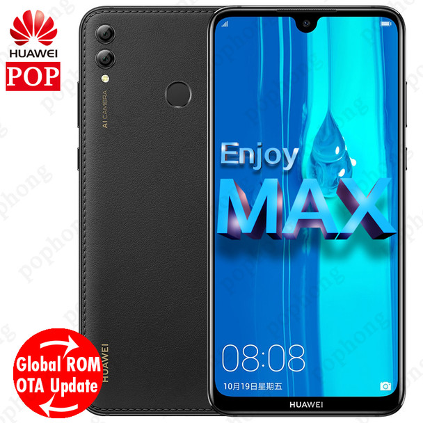 HUAWEI Enjoy MAX Smartphone 7.12 Full Screen Leather Qual-comm Snapdragon 660 octa core 5000 mAh Android 8.1 3Cards Slot 16.0MP