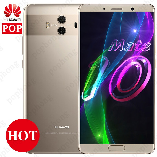 Global ROM 5.9 inch Huawei Mate 10 Android 8.0 Phone Fast Charger Dual-Camera 20MP+12.0MP AI Kirin 970 Octa Core Dual SIM