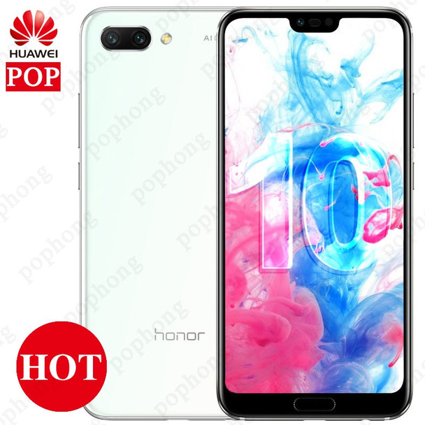 Huawei Honor 10 AI 24.0MP Cell Phone Android 8.1 NFC Kirin 970 Octa Core Dual SIM 5.84 '' SuperCharge