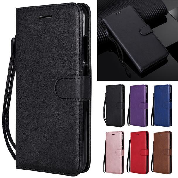 etui Huawei P10 Lite Case on for Coque Huawei P10 Lite Cover Vintage Simple Solid Color Flip Wallet Leather Phone Case Women Men
