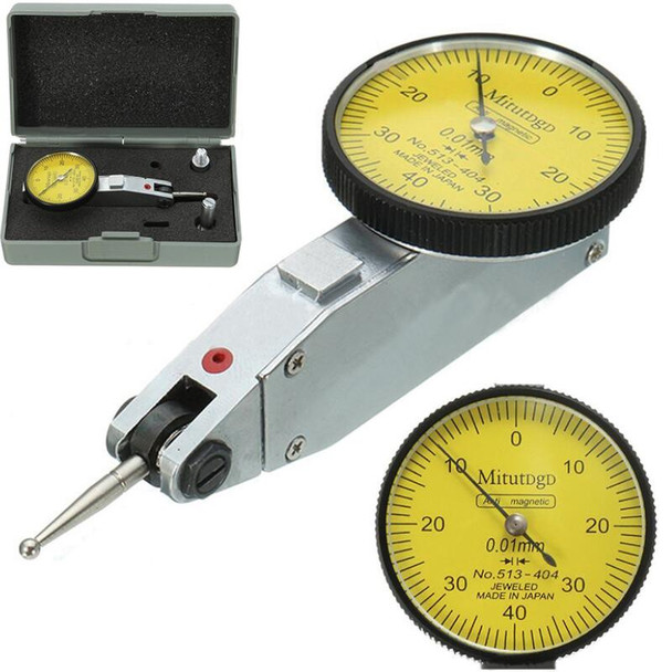 Accurate Dial Gauge Test Indicator Precision Metric with Dovetail Rails Mount 0-40-0 0.01mm Mayitr Measuring Instrument Tool