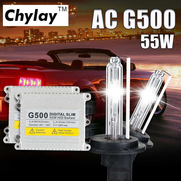 1 Set H4 Xenon H7 H1 H11 D2S G500 Silm Digital Ballast for Car Headlight Bulb H3 H8 HB3 HB4 881 HID Xenon Kit 4300K 6000K 8000K