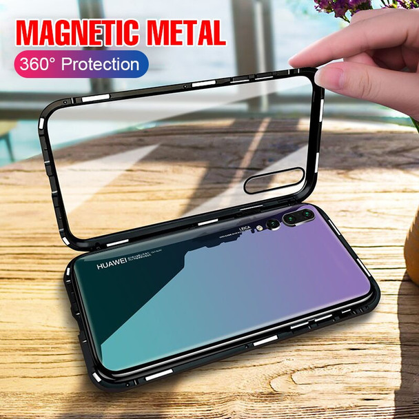  Luxury 360 Degree Protective Magnet Case On The For Huawei P20 Pro P20 Shockproof Glass Case For Huawei P20 Lite Bumper Case