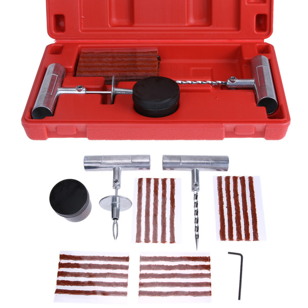 Motorcycle Car Tubeless Tyre Puncture Repair Kit Tire Tool Plug VehicleEmergency Fix Tools Car Accessories ME3L