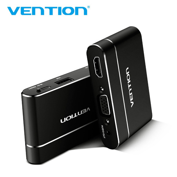 Vention USB to HDMI VGA Audio Video Converter 3 in 1 USB Digital AV Adapter For iPhone 8 Android USB Audio Adapter For Samsung