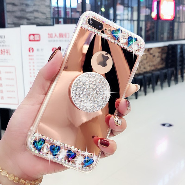 Crystal stones mirror phone case for iPhone 6 6s 7 8 plus X XS max XR for Samsung galaxy s6 s7 edge s8 s9 plus note 5 8 9