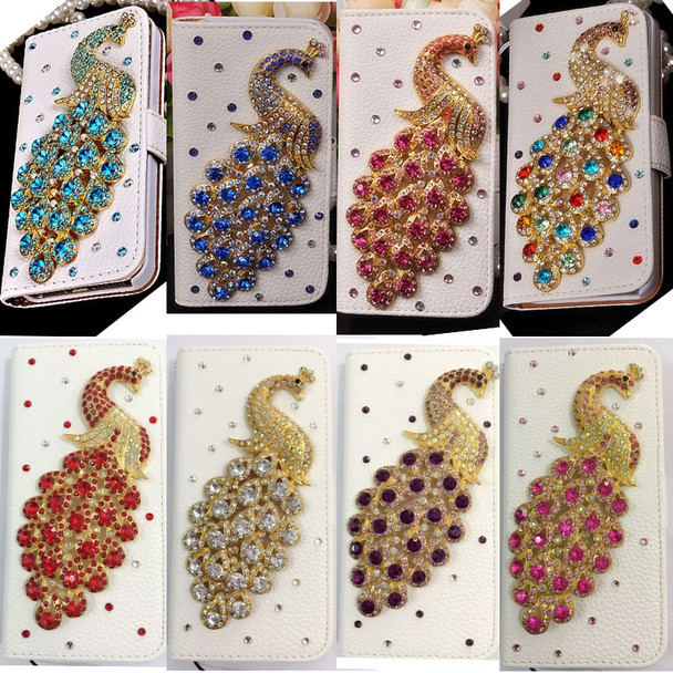 Bling Diamond Crystal Peacock Leather Case For S9 Plus Flip Wallet Phone Case Rhinestone Cover For Samsung Galaxy S9